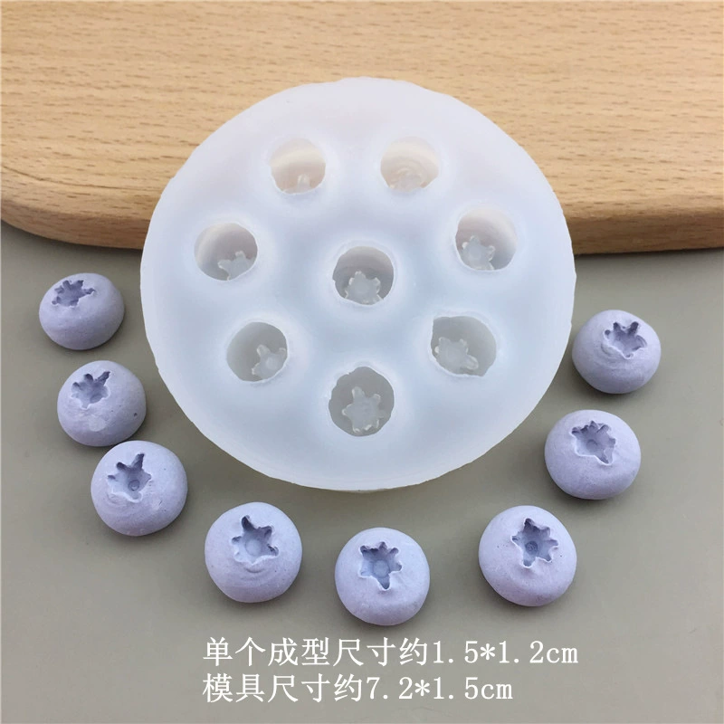 Silicone Fruit Molds (DIY) — Blueberry & Raspberry Shapes, Heatproof −40–230°C, Multi-size