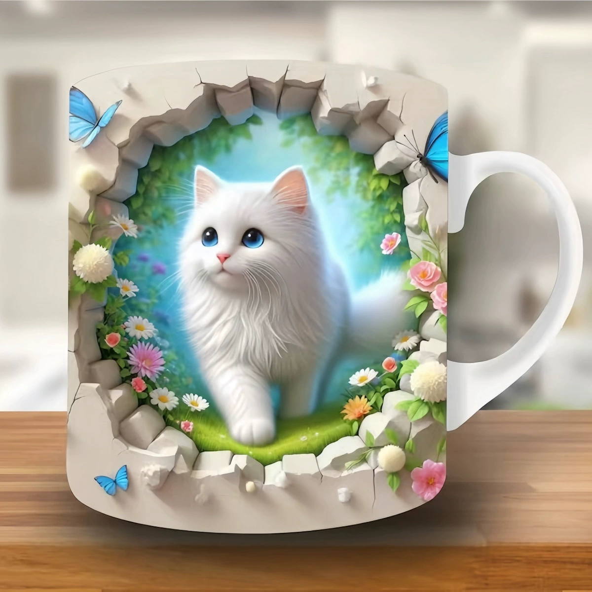 Кросс-бордер 3D милый котик дыра кружка кот животное кофейная чашка книжная полка чашка 12 знаков зодиака водная чашка праздничный подарок
