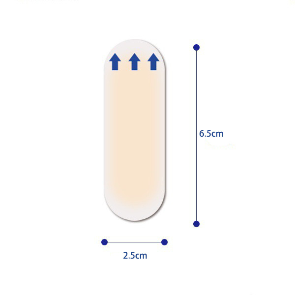 Hydrocolloid Heel Blister Patch Anti Friction Foot Sticker for Running Shoes Portable 25x65mm in use