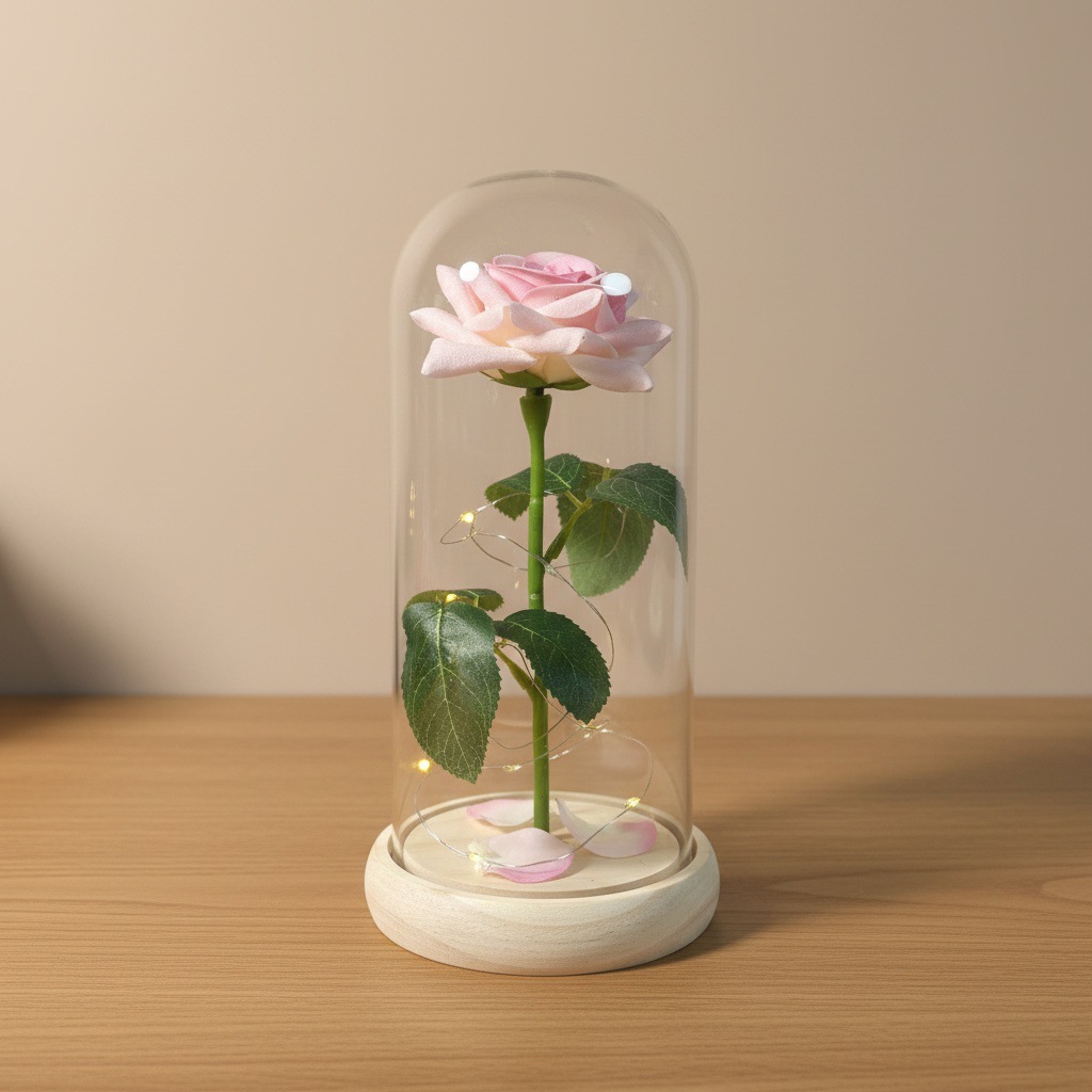 Rosa + pétalos + troncos