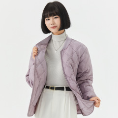 女士冬季保暖长袖棉内胆女款家居情侣男女棉衣棉服加绒螺纹领2603
