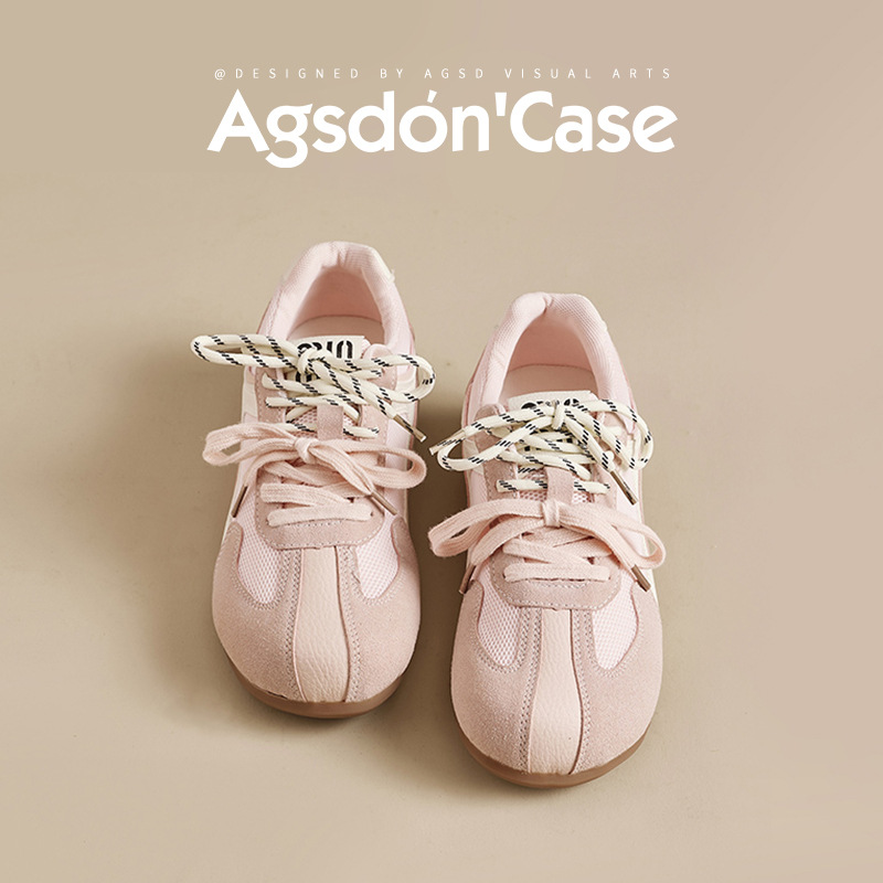 August Lion Dengde zapatos de entrenamiento para mujer 2025 verano nuevo estilo de malla deportiva plana zapatos casuales de ballet de suela blanda zapatos Forrest