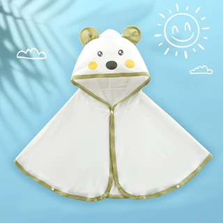 婴儿皮肤衣斗篷透气冰丝男女童夏季薄款女宝宝夏天小童儿童披