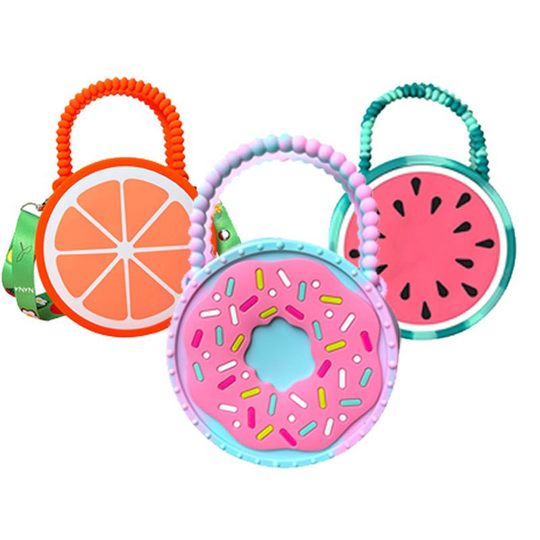 Customized new rodent pioneer coin purse children's handbag silicone bubble messenger bag decompression toy bag manufacturers