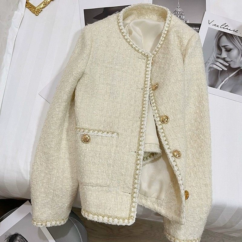 Весенний шерстяной жакет, тренд сезона, стиль Chanel, французский стиль