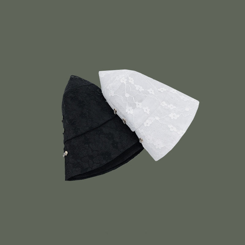 Fashion Thin Breathable Lace Sunscreen Sunshade Fisherman Hat Wholesale display picture 4