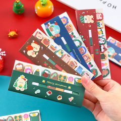 クリスマススタンディングポストイット学生インかわいいインデックスステッカー漫画高価値N回ステッカーノート文具