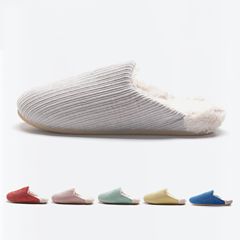 レトロコットンスリッパ、冬用女性用、カップル用、暖かく滑り止め、家庭用、日常使い、コーデュロイ、産後用シューズ、卸売、かわいい