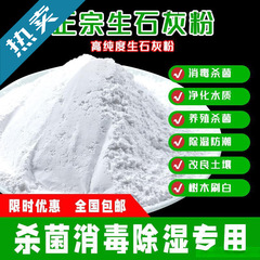 生石灰粉斤干燥消毒除湿防潮吸水驱虫净水除臭刷树净土