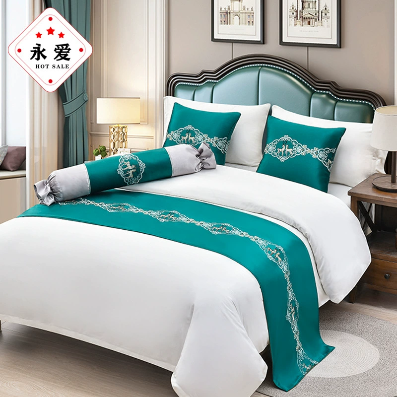 Bed Towel Luxury Hotel Hotel bedding Furnishing Best Best Bed Banner European Simple Light luxury bed cover