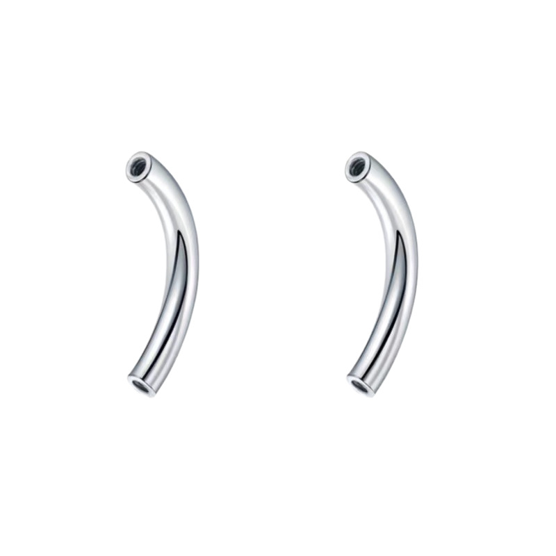 Titan Lippenpiercing Ersatzstab Gebogen 1mm Innengewinde_voghion.com
