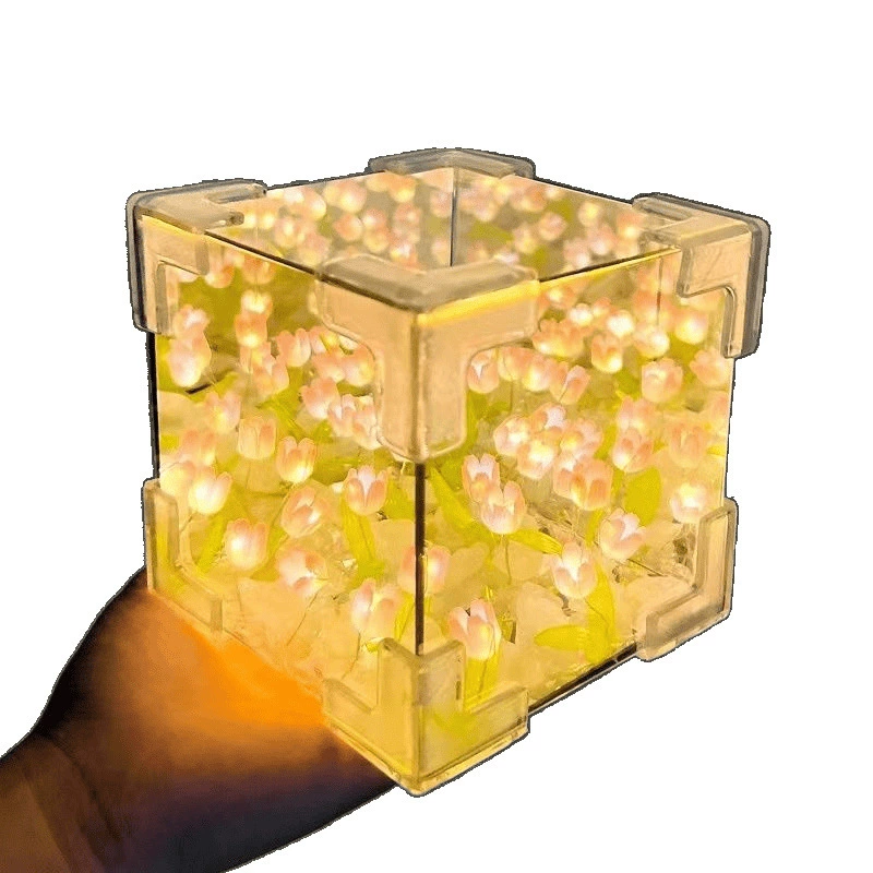 Three dimensional night light, Rubik's cube, mirror, DIY, Birthday gift, 3D