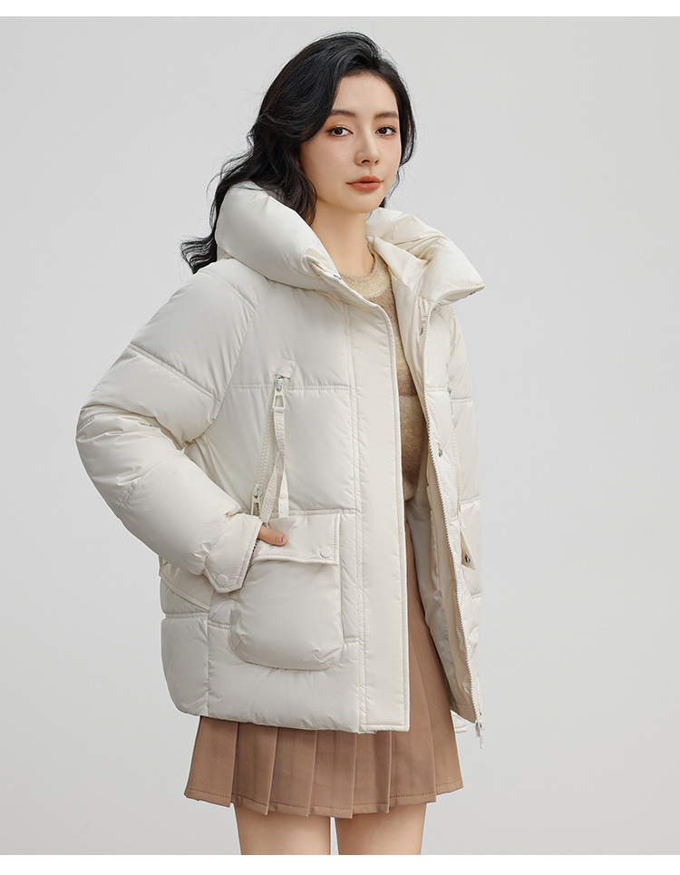 Russian new winer plus size for women's casual warmh, hickened and enlarged pocke hooded coon wholesale Down_voghion.com