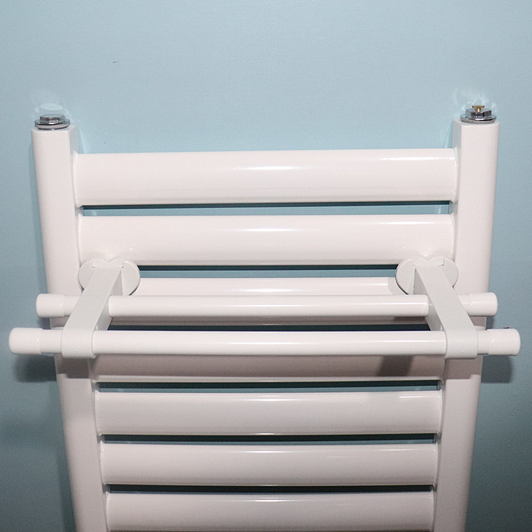 Small Basket Radiator Towel Rack Storage Rack Bathroom Crossbar Cylindrical White Clothes Drying Rack Hanging Bath