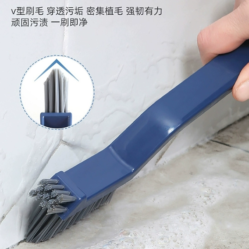 Three-in-one plastic bathroom floor brush gap brush gap cleaning brush toilet cleaning hard bristles gap floor brush