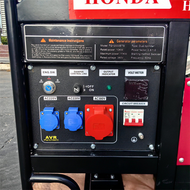 Ozawa Honda Power Generador de gasolina 5kw 6kw 8000w 10000w 12kw 220v trifásico 400 image 4