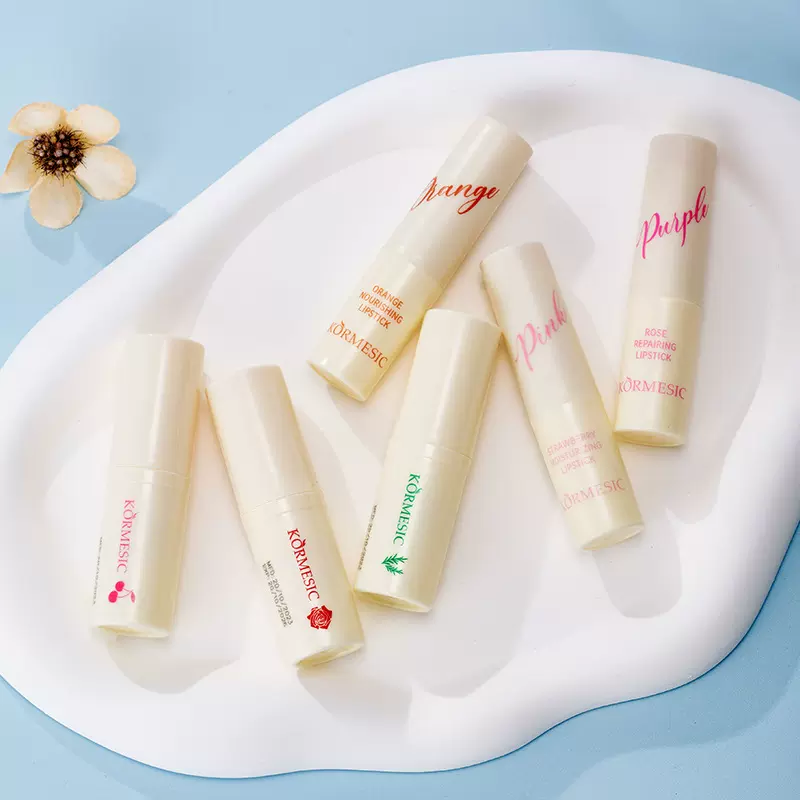 KORMESIC全英文唇膏唇油lipstick跨境外贸唇部护理防干裂厂家批发
