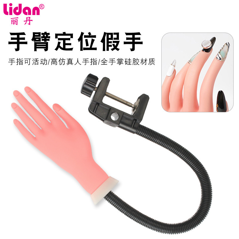 Nail Practice Dummy Hand with Bendable Arm Positioning Model, Realistic Arm with Movable Soft Limbs, Wholesale Nail Art Mold