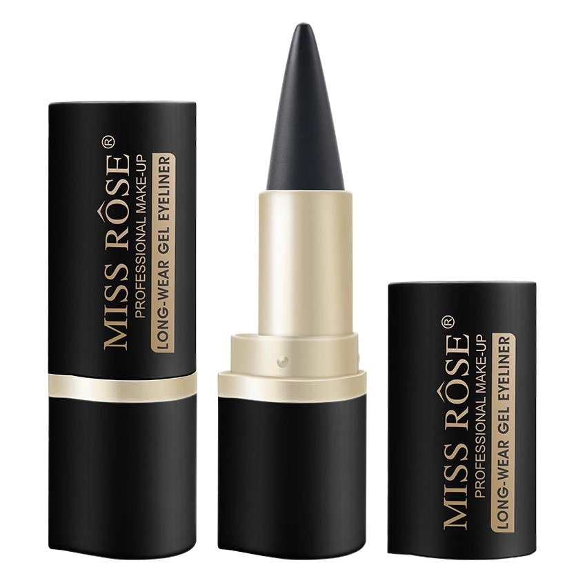 Cross-border Waterproof eyeliner eyeliner Quick-drying Matte eyeliner Pen Single Head Black Solid Rich eyeliner Pen