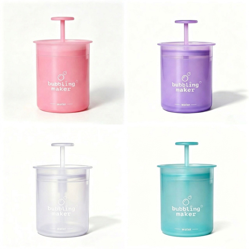 Facial Cleanser Foamer Travel Portable Manual Facial Cleansing Foaming Bottle Bubble Foaming Foaming Cup