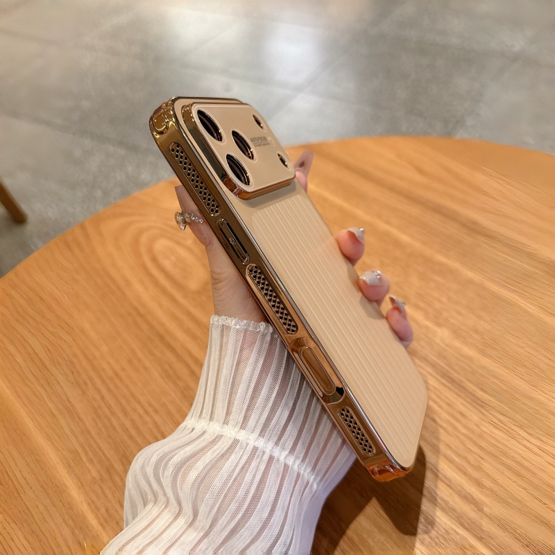 秒变iPhone18promax电镀散热边瓦楞手机壳苹果17高级16防摔保护套
