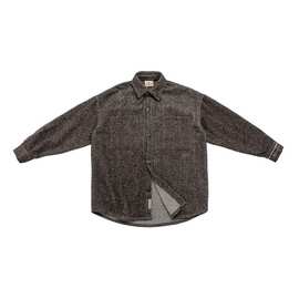 KAIZ凯众2025秋季新品系复古粗花毛呢宽松加厚休闲百搭衬衣外套男