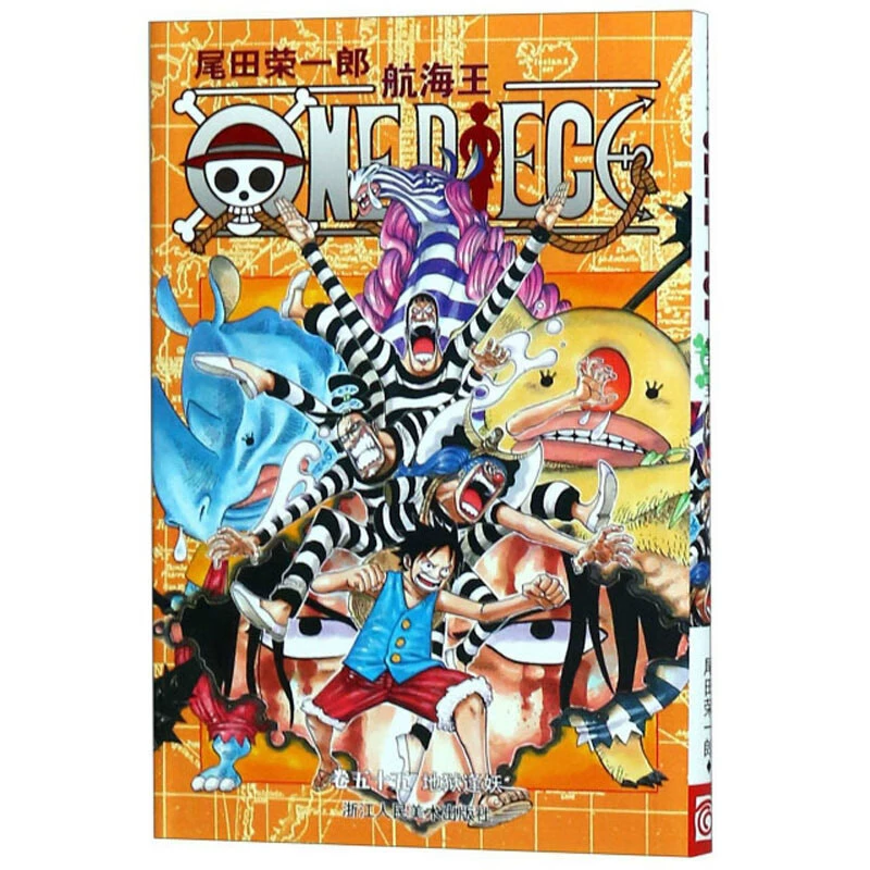 Подлинная манга-серия One Piece 1-108, аниме с горячей кровью, японский комикс, двумерная японская анимация