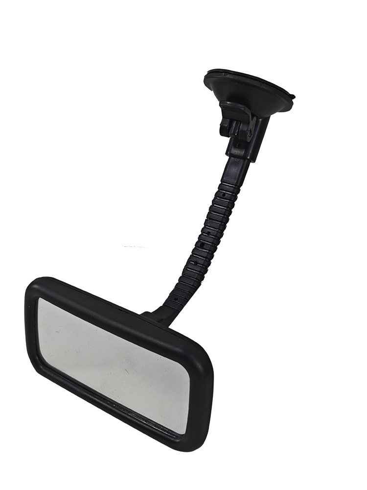 Qìchē Car Interior Auxiliary Mirror with Suction Cup Adjustable (Large field of view rear view auxiliary mirror) - ac-1478-black-car-interior-auxiliary-mirror