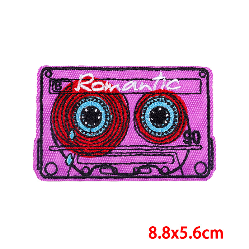 Letter, Color Block Pattern 1 Piece Hip-Hop Retro Letter Color Block Embroidery Thread Clothing Sticker Patches