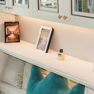 Imitation Rabbit Plush Table Mat Dressing Table Window Shelf Rabbit Wool Mat Decorative Wool Mat Cabinet Mat Bedside Carpet Bedside Foot Mat