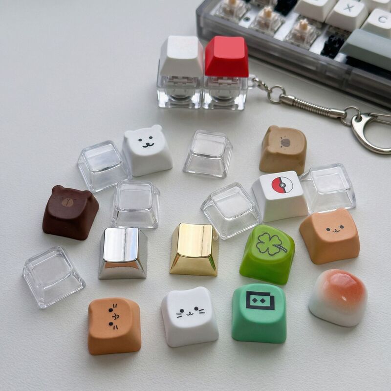 Customized Mechanical Keyboard Keys Moa Original Oem Keycaps Custom Printed Translucent Engraved Pbt Single Keycaps