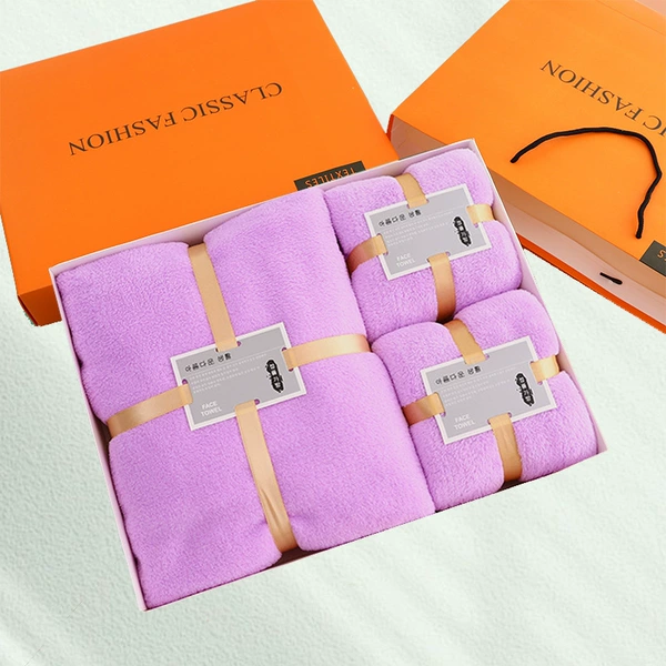 Orange three piece suit light purple