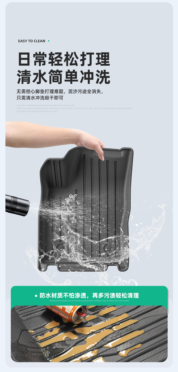 Suitable for Mazda 2026+ Mazda 6e EV right-hand drive XPE floor mats, waterproof and wear-resistant trunk mat and front compartment mat