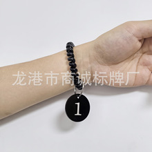 号码牌数字标签牌手环洗浴手牌亚克力编号牌钥匙牌挂扣编码序号牌