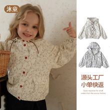 加工定制2025新款可调节儿童外套秋冬宽松连帽男女童上衣跨境外贸