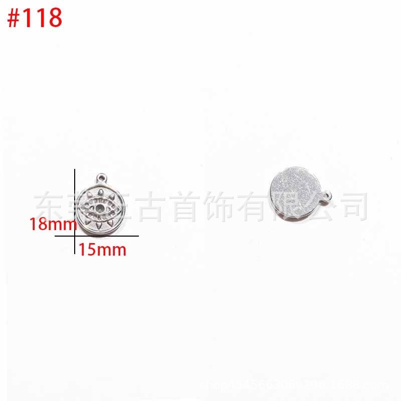 クロスボーダー悪魔の目ペンダントステンレス鋼 diy アクセサリーネックレスキーホルダーペンダントアイドリップオイルアクセサリーメーカー|undefined
