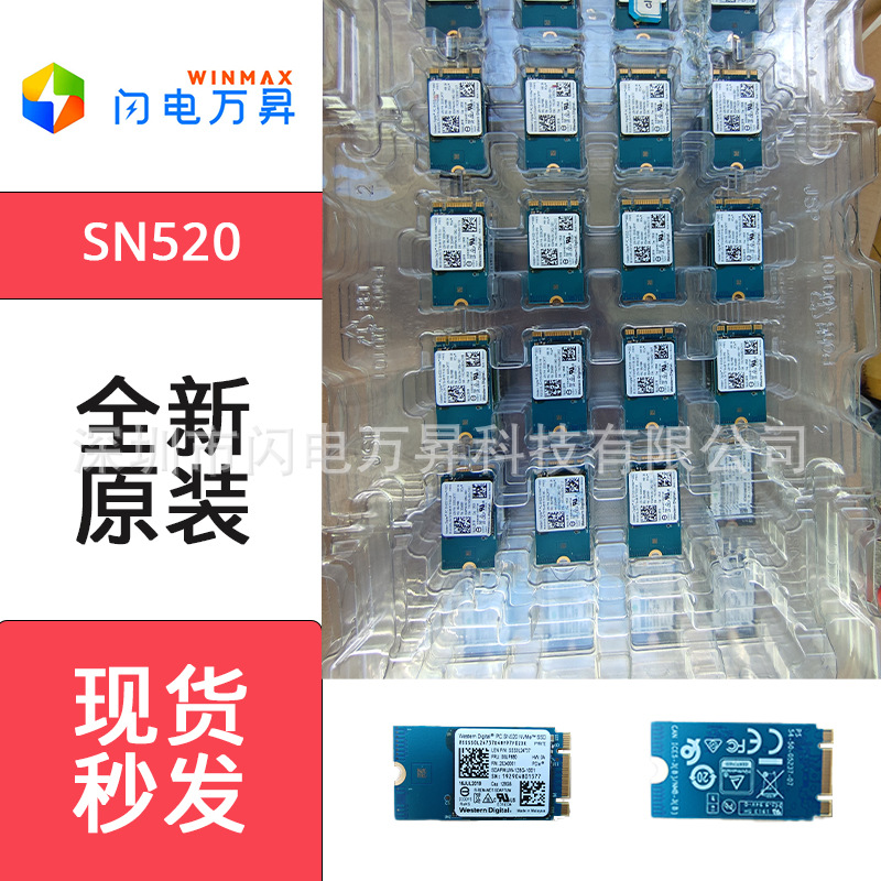Western Sn520 Hard Drive Nvme Protocol Solid State Drive Pcie3.0 High-Speed Reading and Writing Original Brand New