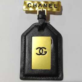 复古宫廷古董勋章黑金皮方形吊坠旅行牌中古胸针服装配饰品披肩扣