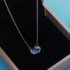 Chain stainless steel, pendant, necklace, does not fade, moonstone, Korean style, simple and elegant design, Birthday gift