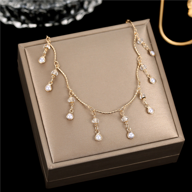 Fashion Heart Shape Flower Alloy Copper Plating Inlay Artificial Gemstones Necklace 1 Piece