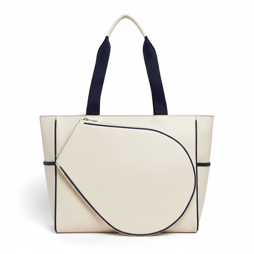 Bolsa de tenis de alto valor de piel pu mujer bolsa de fútbol deportiva al aire libre de gran capacidad de hombro doble bolsa de bádminton de hombro único image 11