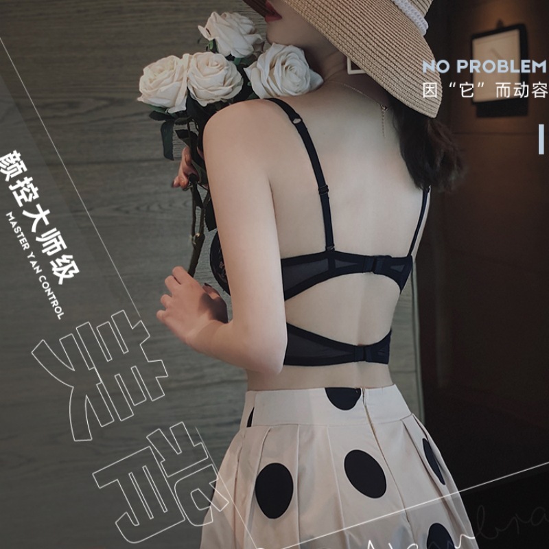 Ropa interior sexy pecho pequeño de las mujeres empujar hacia arriba gran soporte superior anti-flacidez colección de mama encaje sujetador ajustable traje de ropa interior