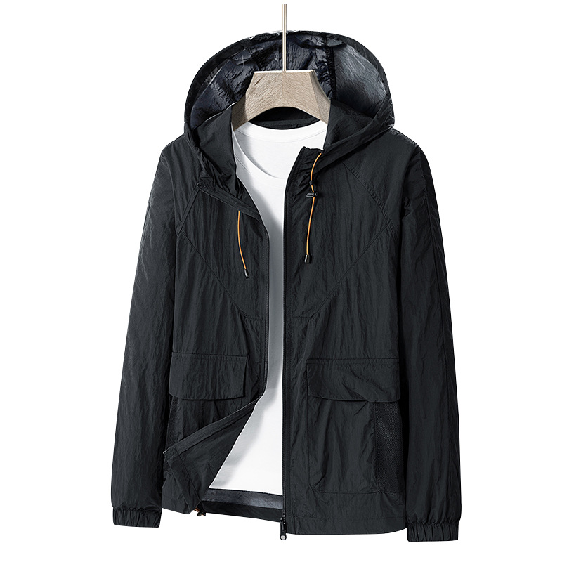 Verano suelto ciclismo pesca ropa de protección solar chaqueta protección UV seda de hielo ropa de protección solar para hombres personalización especial para exteriores