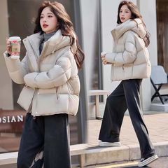 废土风云感泡芙气质2025女短款加厚保暖时尚连帽羽绒服
