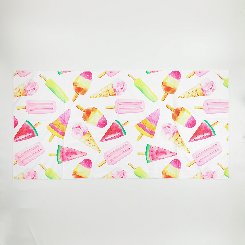 Spot al por mayor toalla de playa de tela de hormiga impresa de gran tamaño toalla deportiva al aire libre de secado rápido que absorbe el sudor