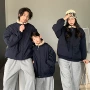 加厚秋冬四口复古亲子装