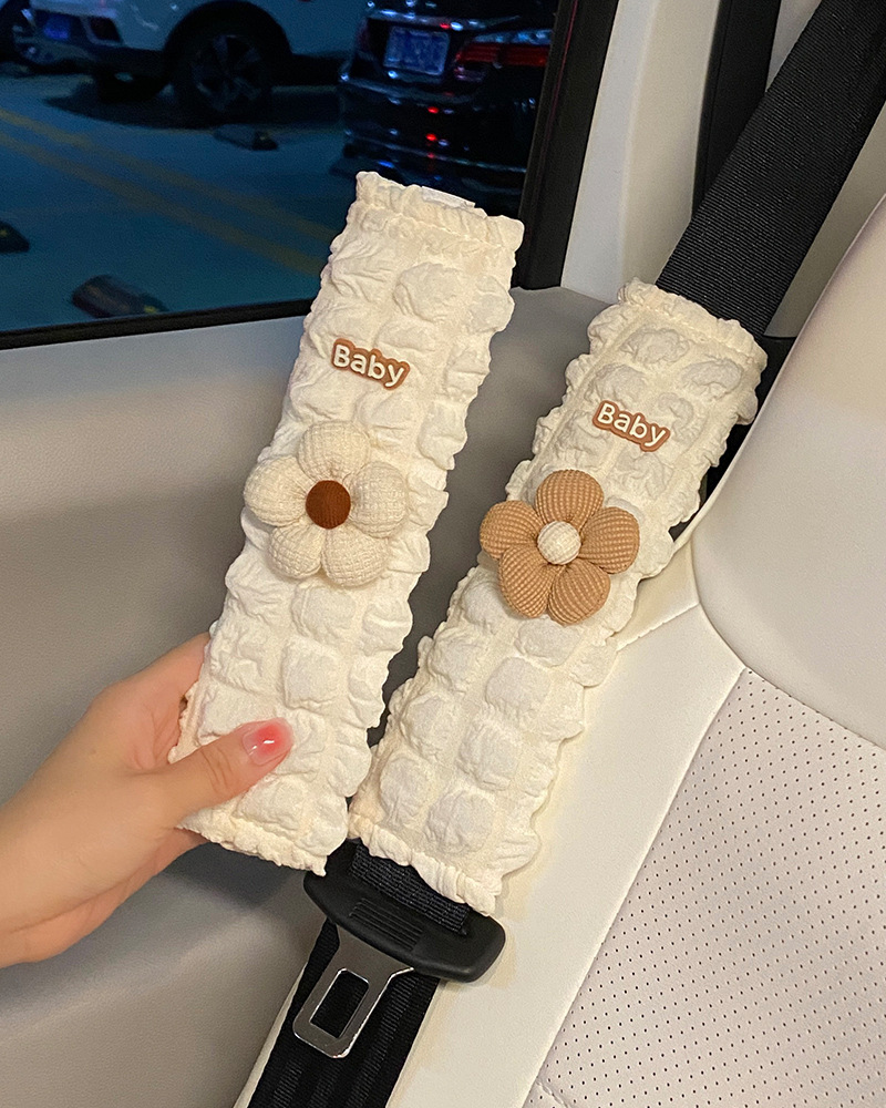 Funda Protectora para Cinturón de Seguridad de Poliéster Suave para Coche