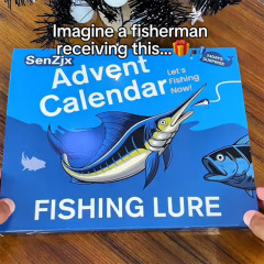 24 Days Lures Advent Calendar圣诞节降临路亚渔具盲盒礼物套装