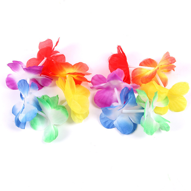 Garland four-piece set children's colorful adult Hawaiian suit party wedding supplies pick-up game props