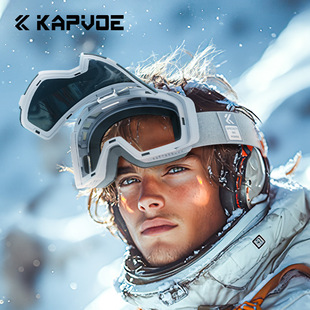 Kapvoe Flip-Top Ski Glasses Anti-Fog Professional Outdoor Mountaineering Windproof Goggles Single and Double Board Snow Goggles Capvo Universe